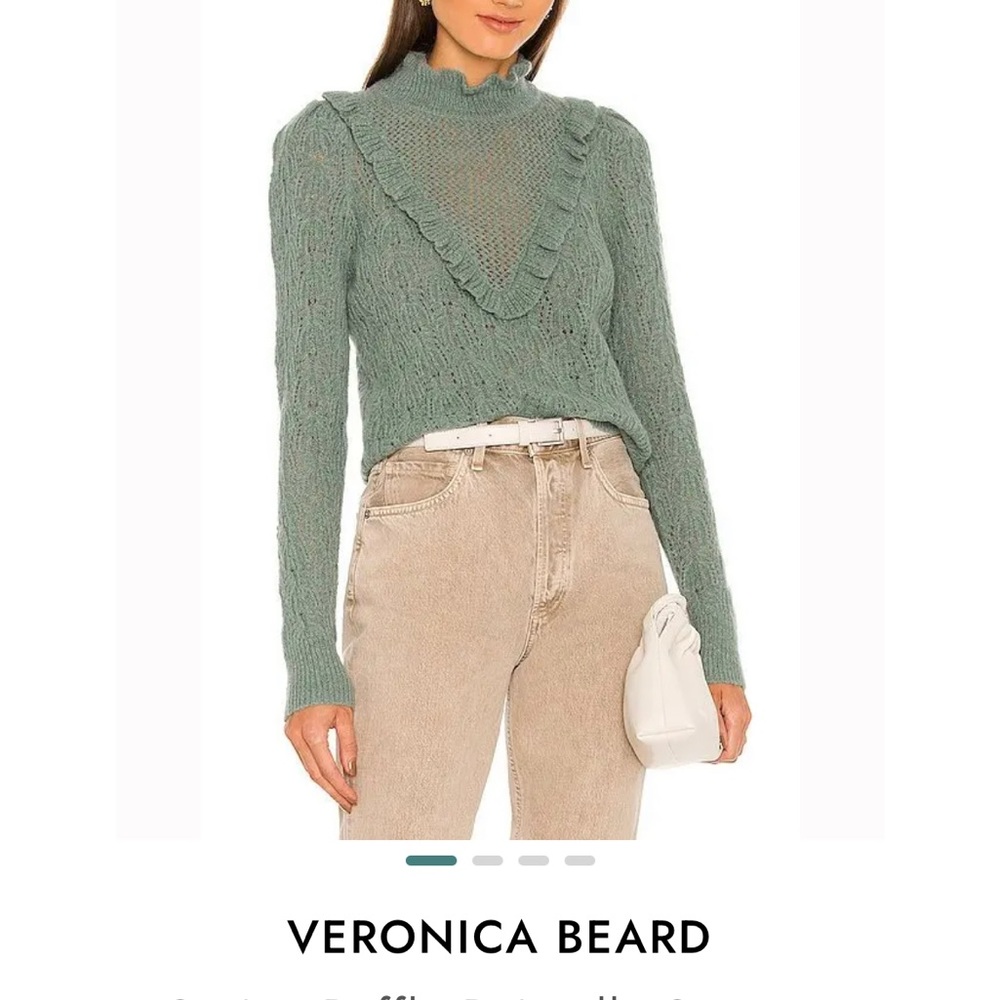 VERONICA BEARD
Sorina Ruffle Pointelle Sweater